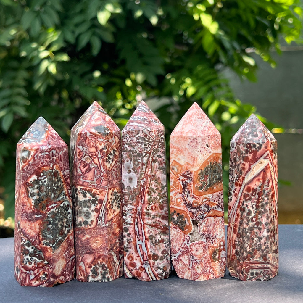 Obelisc jasp piele de sarpe din Australia, pietre semipretioase - druzy.ro 2 