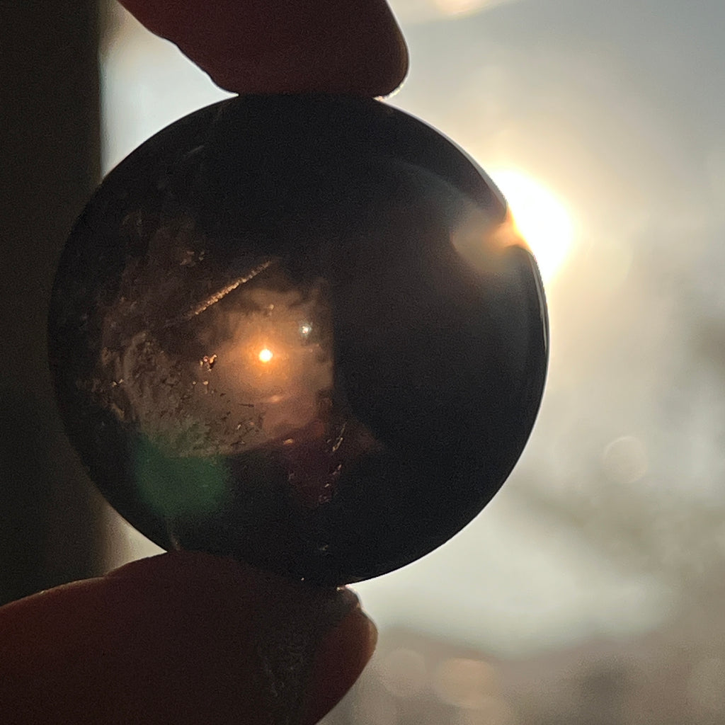 Sfera cuart fumuriu, pietre semipretioase - druzy.ro 1 