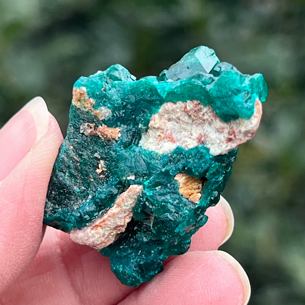 Dioptaz cluster din Congo model 17, pietre semipretioase - druzy.ro 4 