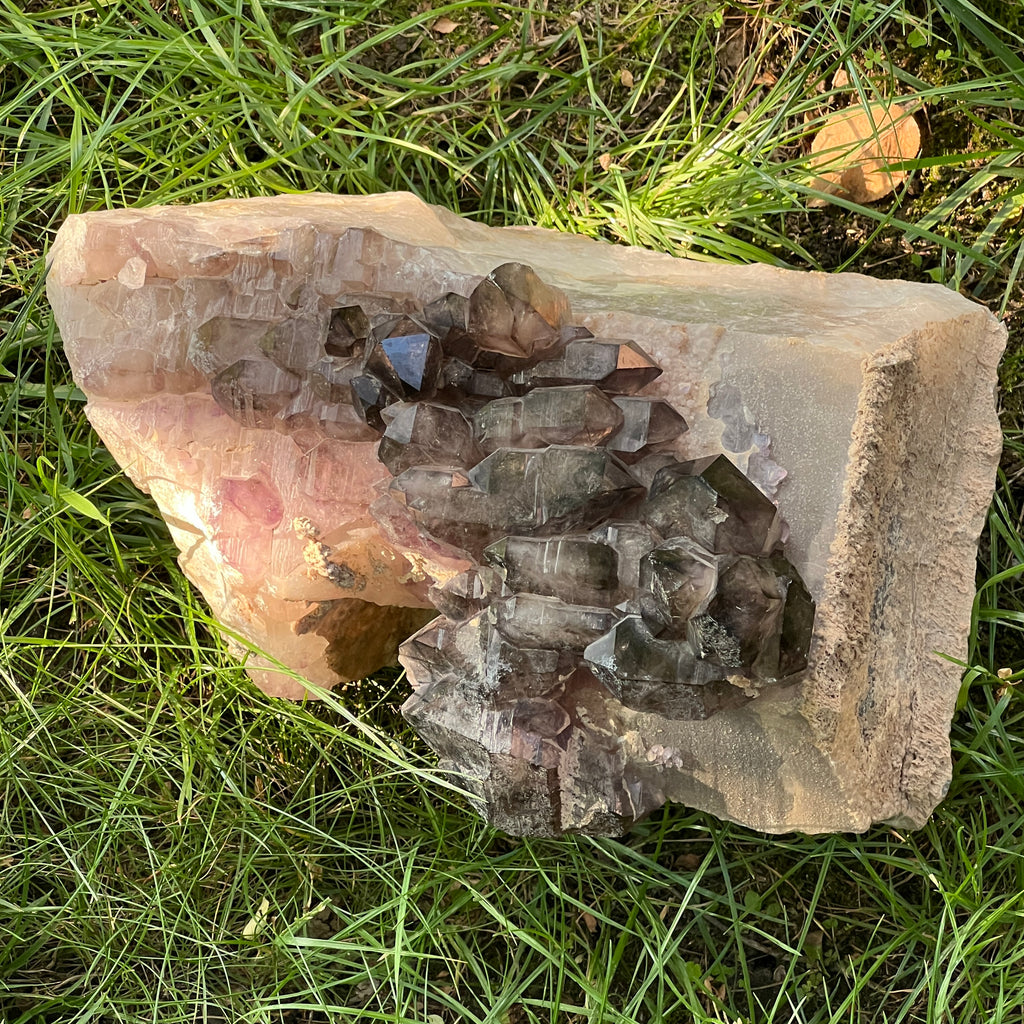 Specimen cluster cuart fumuriu mina Brandberg m8, pietre semipretioase - druzy.ro 11 