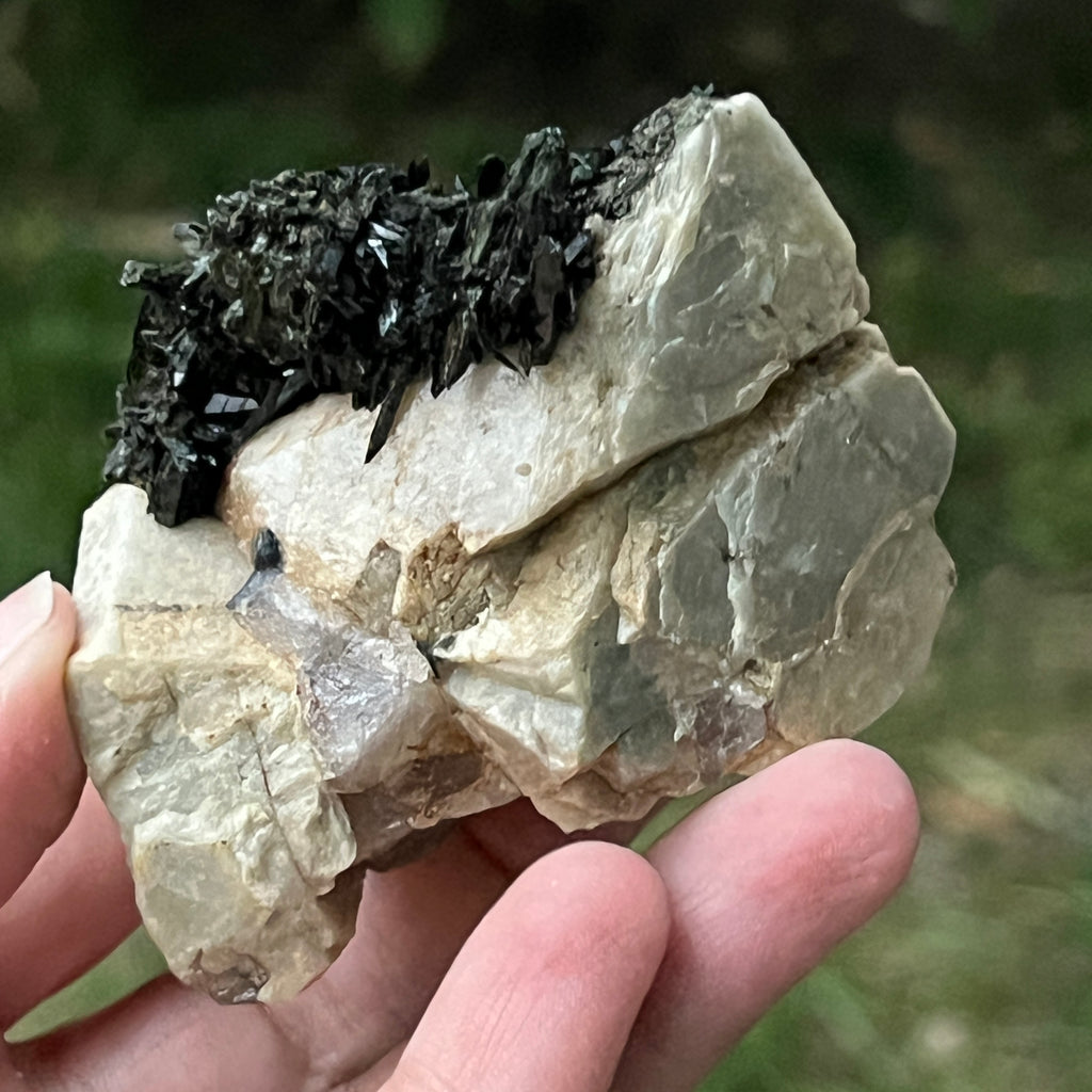 Cluster egirin cuart fumuriu/negru Zomba m23, pietre semipretioase - druzy.ro 6 