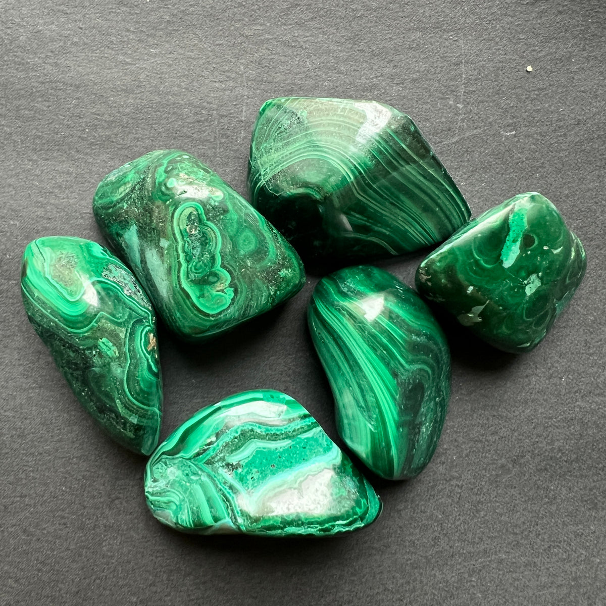 Malachit piatra rulata mini Congo – DRUZY