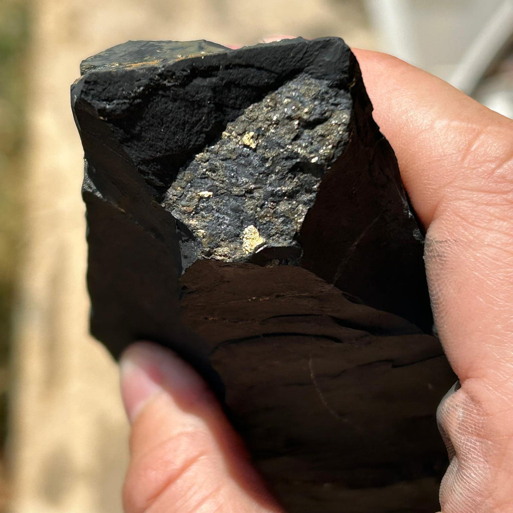 Shungit piatra bruta XXL model 8, pietre semipretioase - druzy.ro 5 
