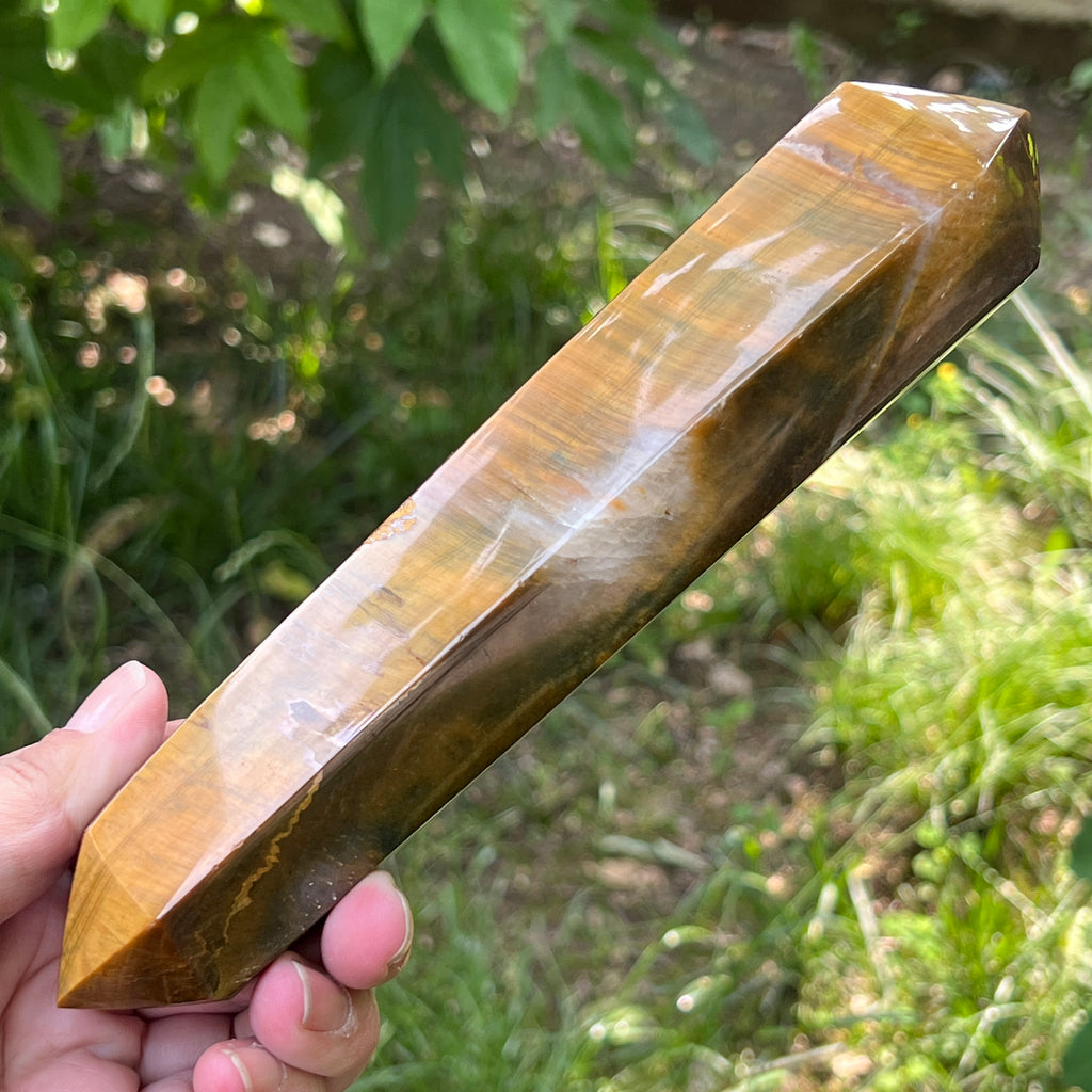 Bagheta dublu varf ochi de tigru model 3, pietre semipretioase - druzy.ro 8 