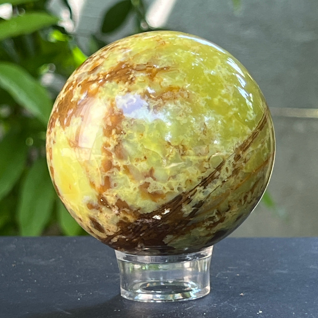 Sfera Opal verde model 5, pietre semipretioase - druzy.ro 6 