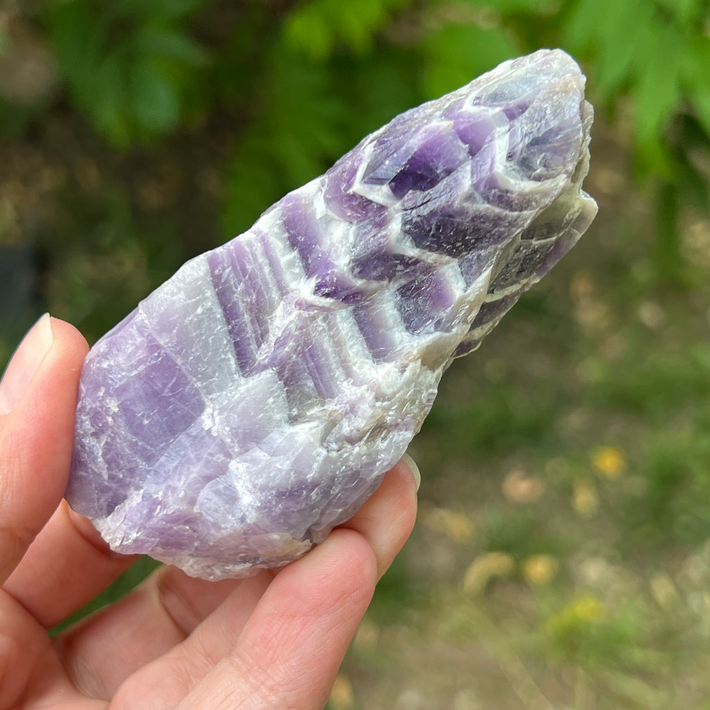 Ametist chevron piatra bruta/ varf m1, pietre semipretioase - druzy.ro 4 