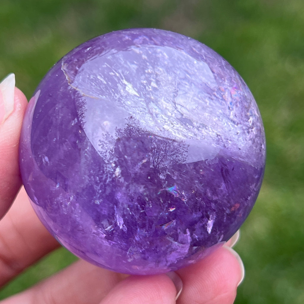 Sfera ametist AA din Brazilia model 6, pietre semipretioase - druzy.ro 15 