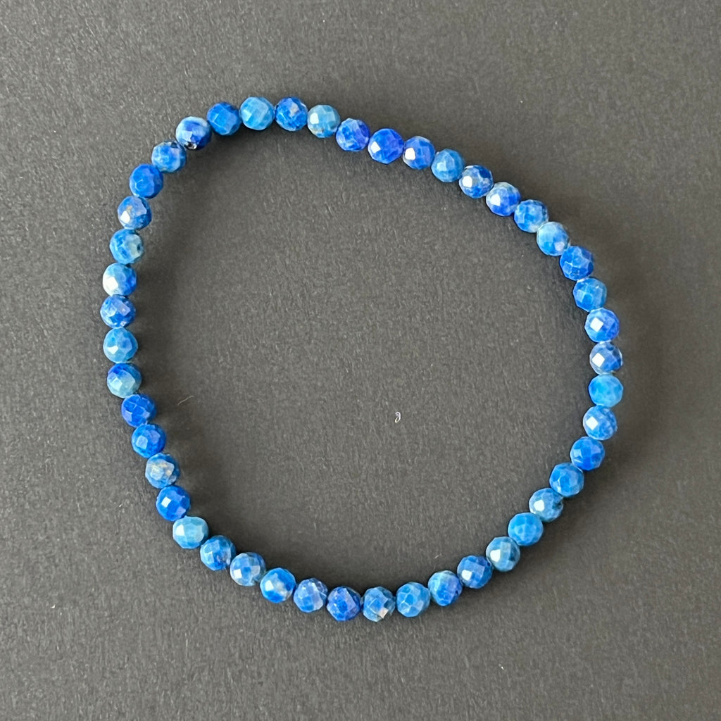 Bratara lapis lazuli fatetata 5 mm, pietre semipretioase - druzy.ro 4 