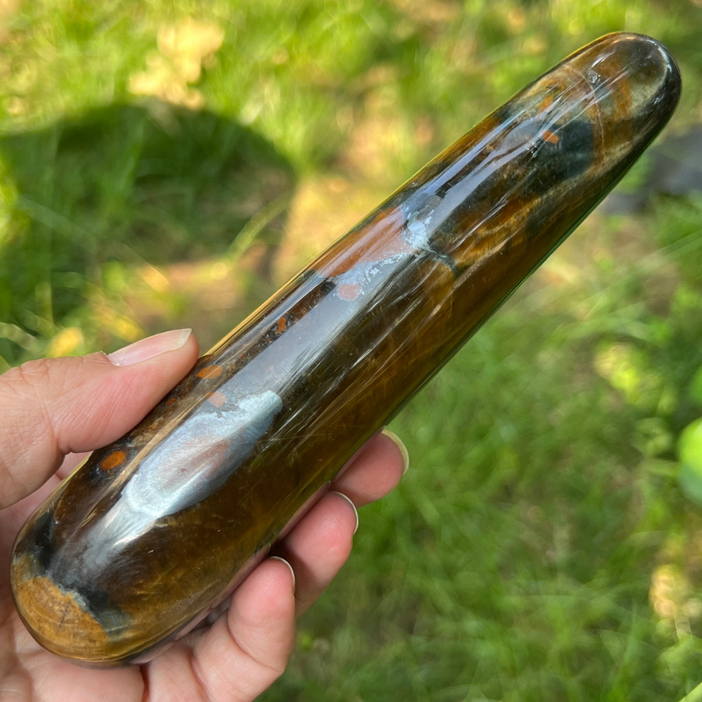 Bagheta masaj ochi de tigru m7, pietre semipretioase - druzy.ro 11 