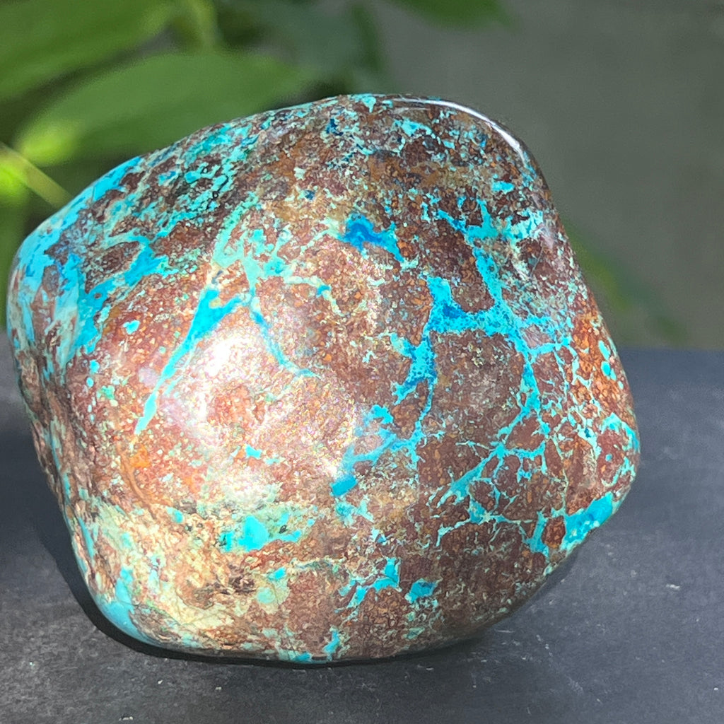 Shattuckite forma libera/palmstone m13, pietre semipretioase - druzy.ro 9 
