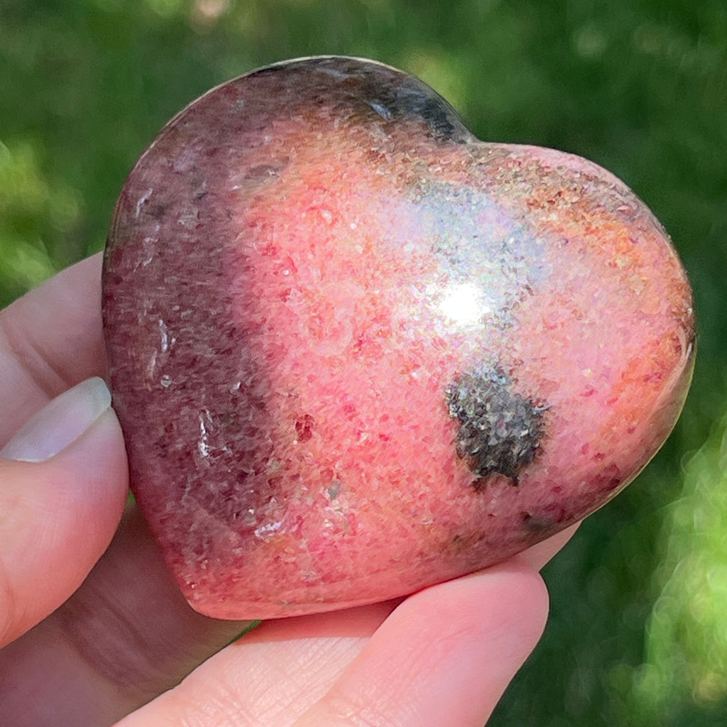 Inima rodonit Madagascar model 1, pietre semipretioase - druzy.ro 2 
