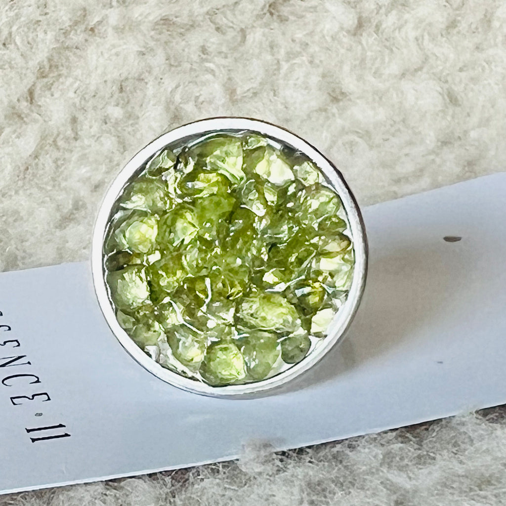 Inel reglabil peridot Sun, druzy.ro, pietre semipretioase 1