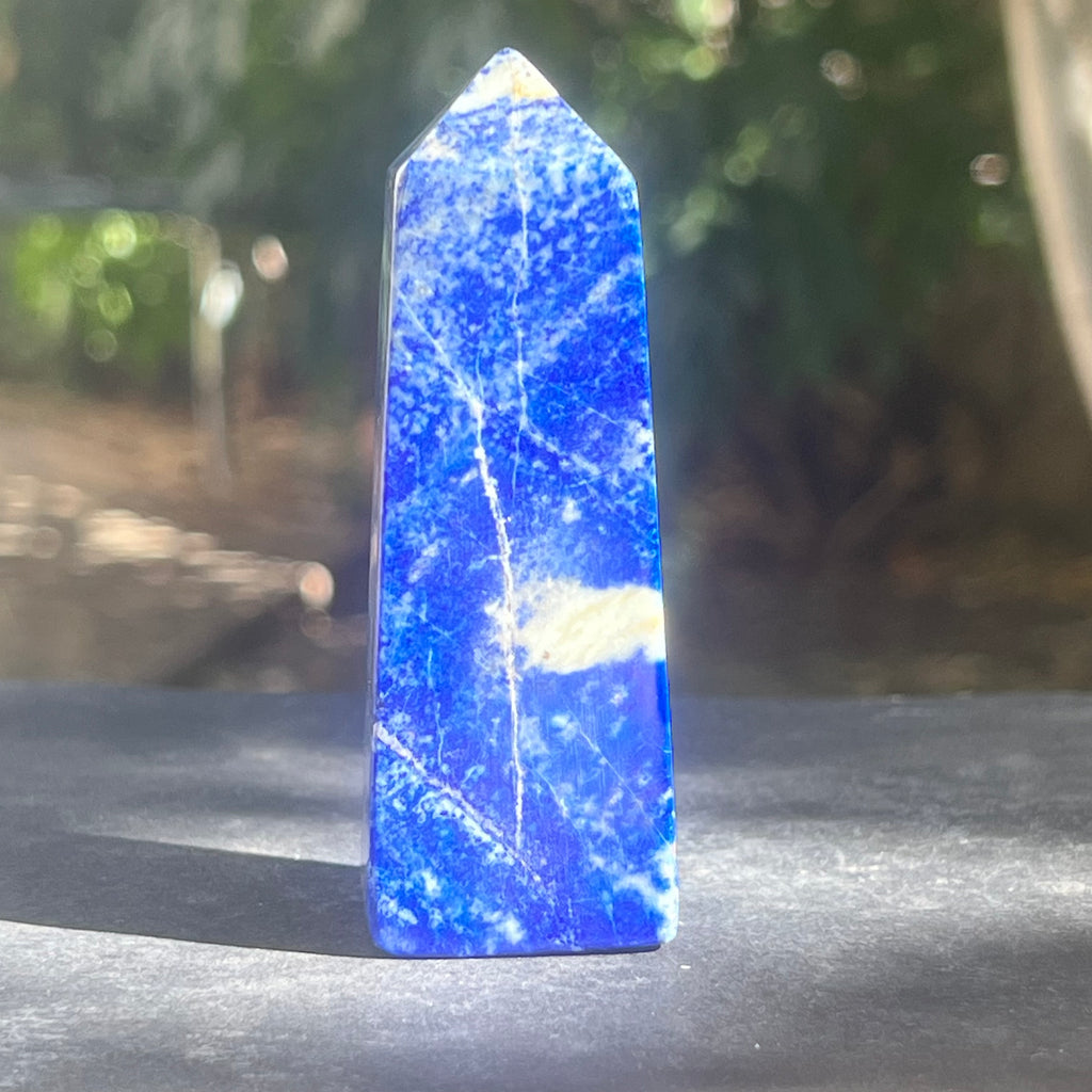 Turn/obelisc lapis lazuli m6, druzy.ro, cristale 3