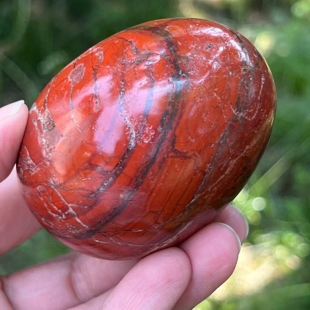 Ou jasp rosu din Zimbabwe model 8, pietre semipretioase - druzy.ro 3 