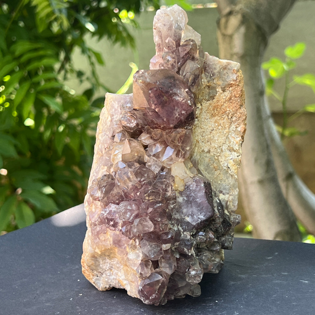 Cluster cuart rosu hematoid | Model L2, pietre semipretioase - druzy.ro 2 