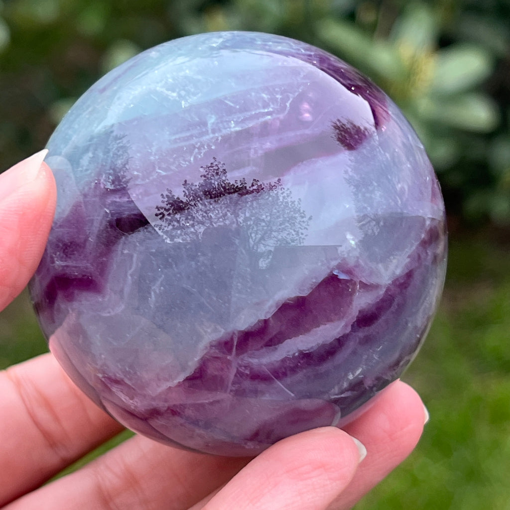 Sfera fluorit curcubeu model 9, pietre semipretioase - druzy.ro 6 