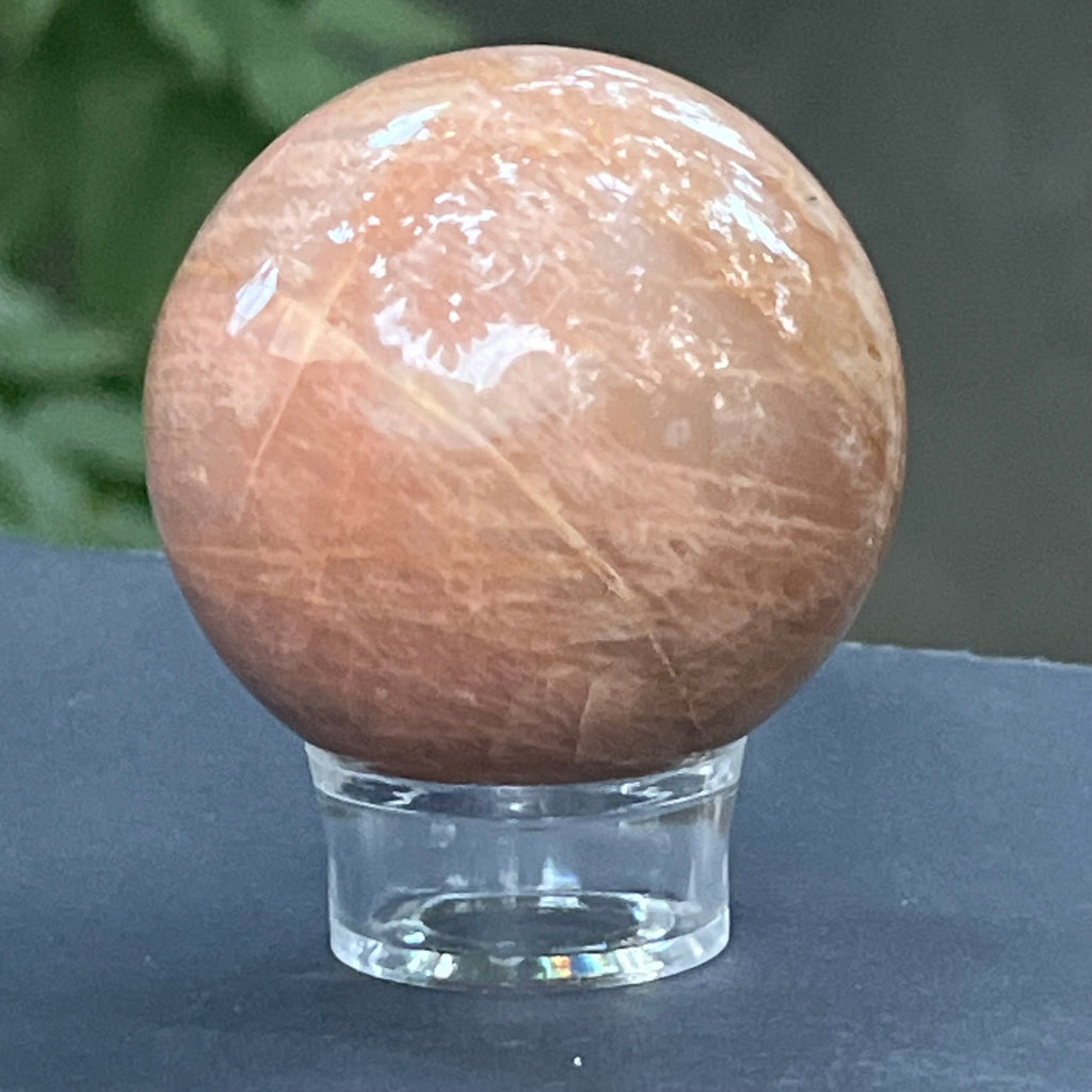 Piatra lunii somon piersica sfera m4, pietre semipretioase - druzy.ro 6 