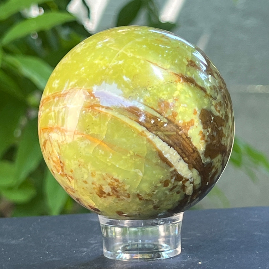 Sfera Opal verde model 5, pietre semipretioase - druzy.ro 4 
