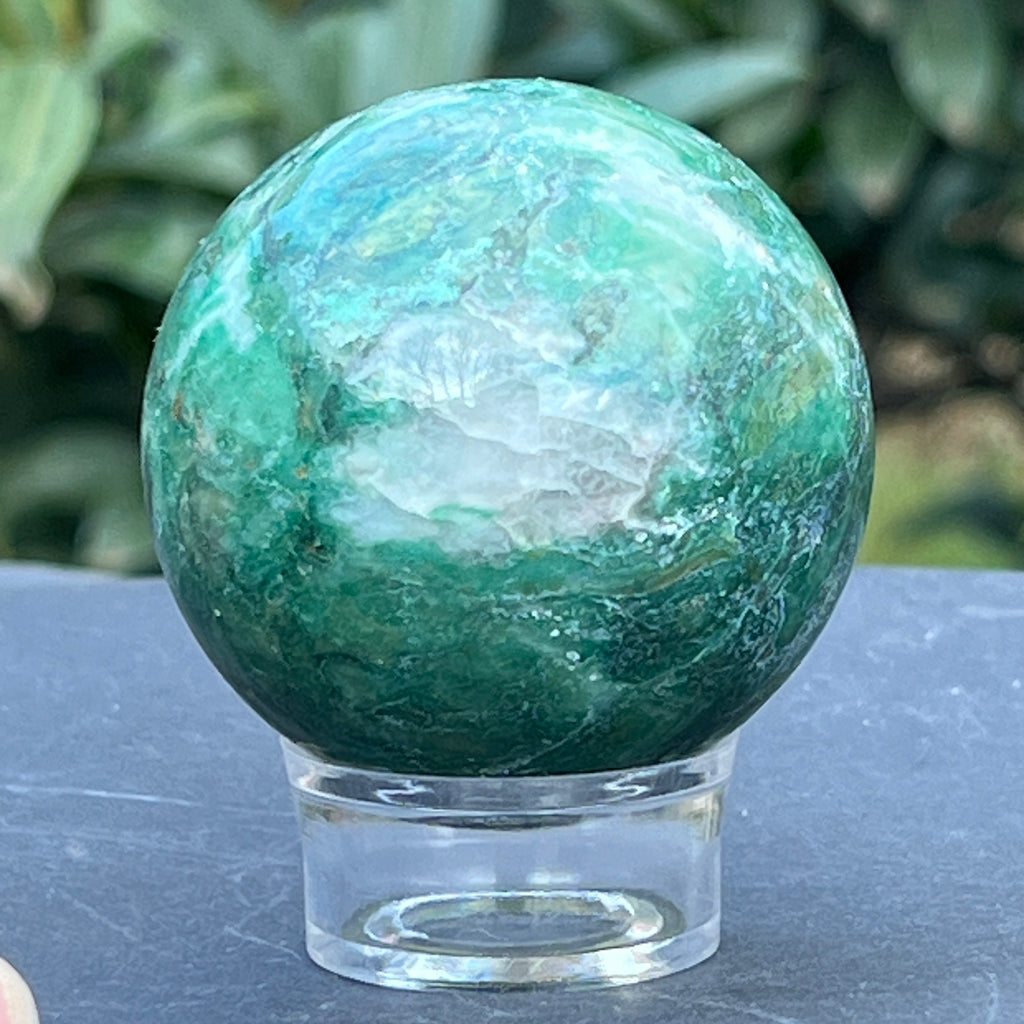 Sfera jad verde nefrit Africa model 2, pietre semipretioase - druzy.ro 4 