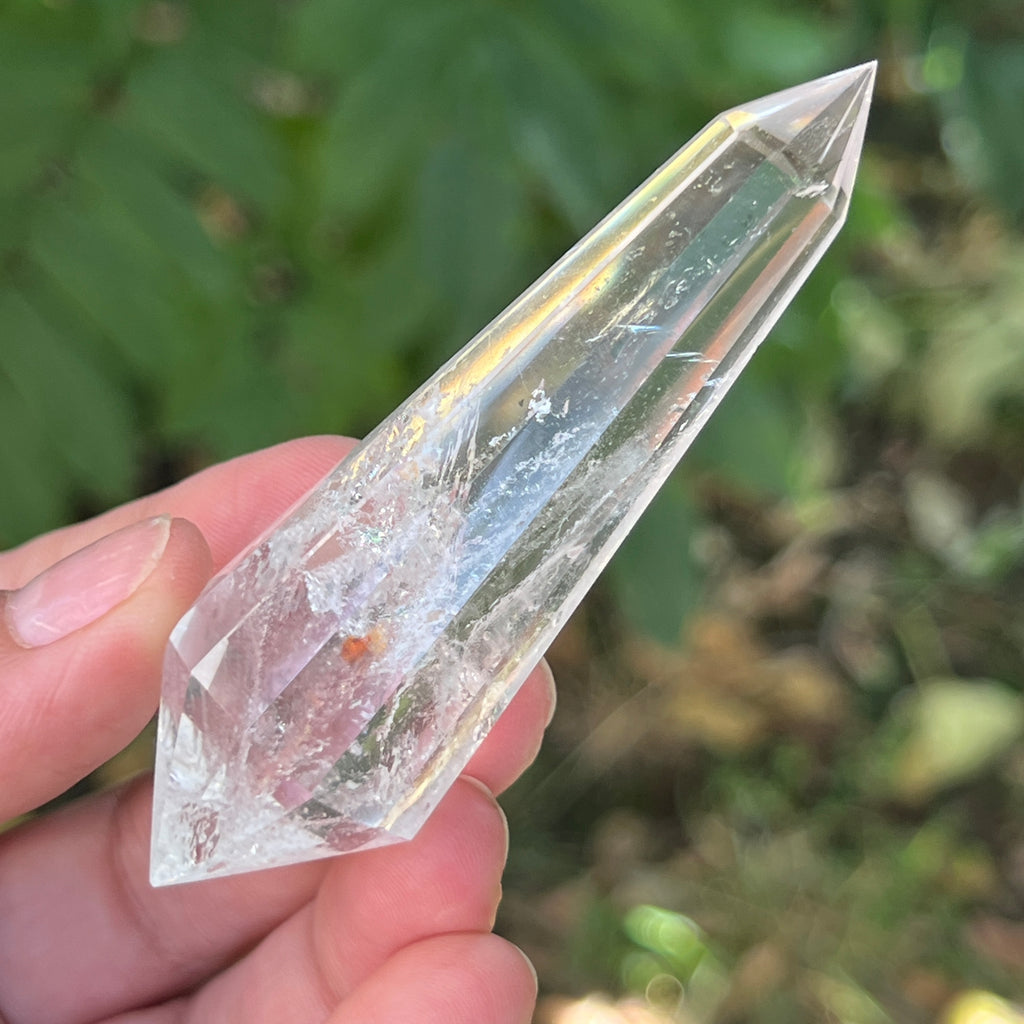 Bagheta cuart vogel, 12 fete, Brazilia model 16, pietre semipretioase - druzy.ro 1 