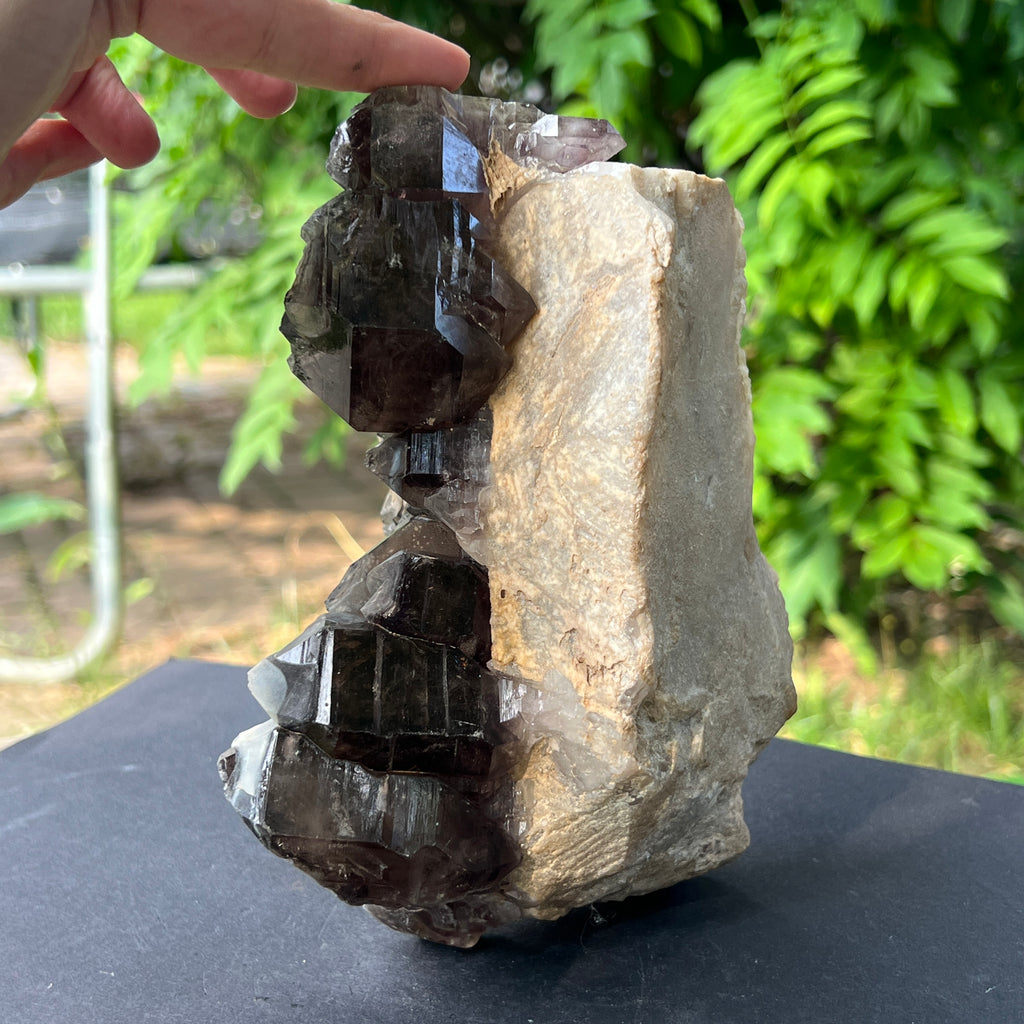 Specimen cluster cuart fumuriu m2, pietre semipretioase - druzy.ro 6 