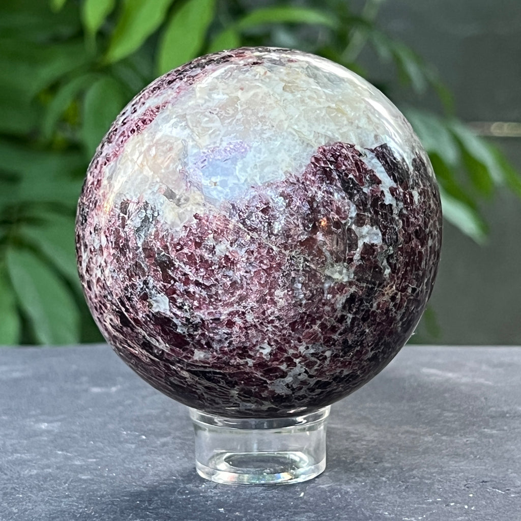 Sfera granat cu cuart | Model 3, pietre semipretioase - druzy.ro 5 
