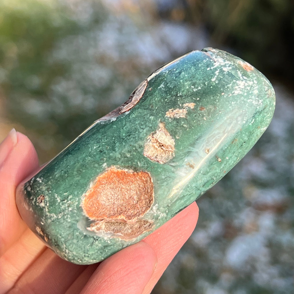 Crisopraz smarald palmstone model 3 din Zimbabwe, druzy.ro, cristale 2