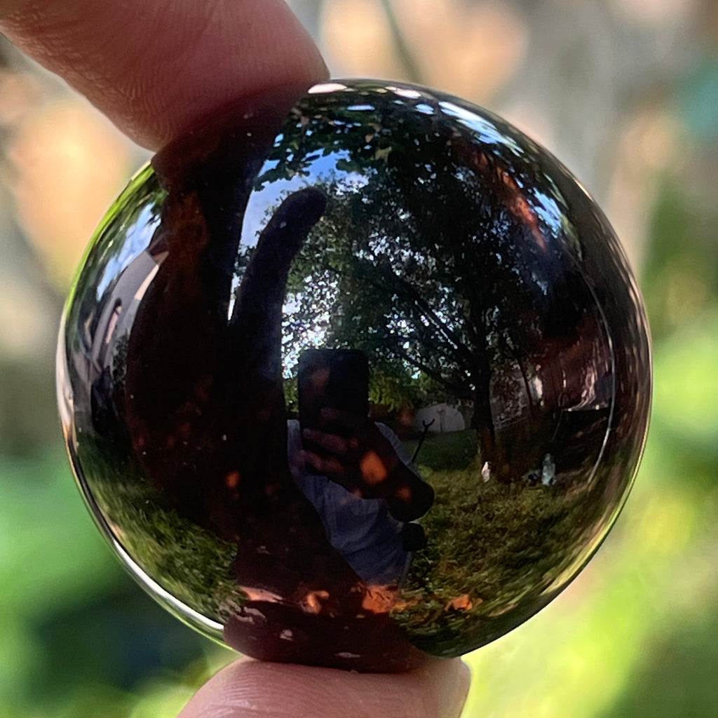 Sfera cuart fumuriu, pietre semipretioase - druzy.ro 2 