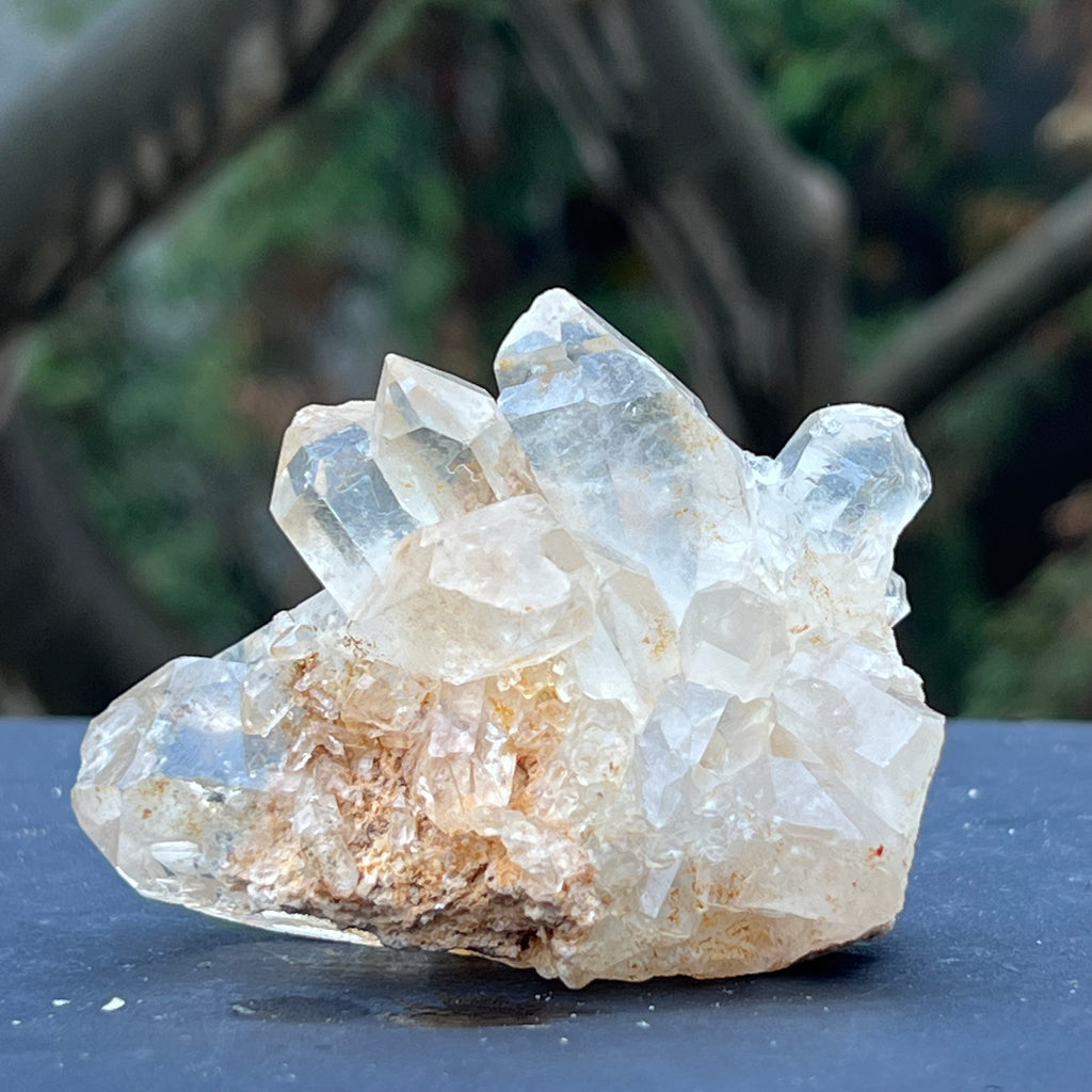 Cluster cuart incolor, floare de mina, cristal de stanca Zimbabwe m1, druzy.ro, cristale 1