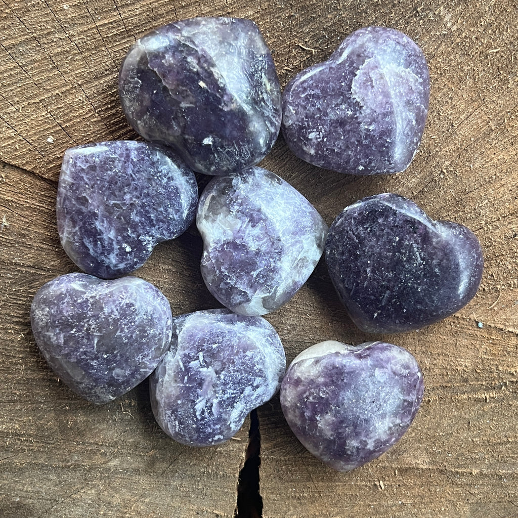 Inima lepidolit, pietre semipretioase - druzy.ro 2 