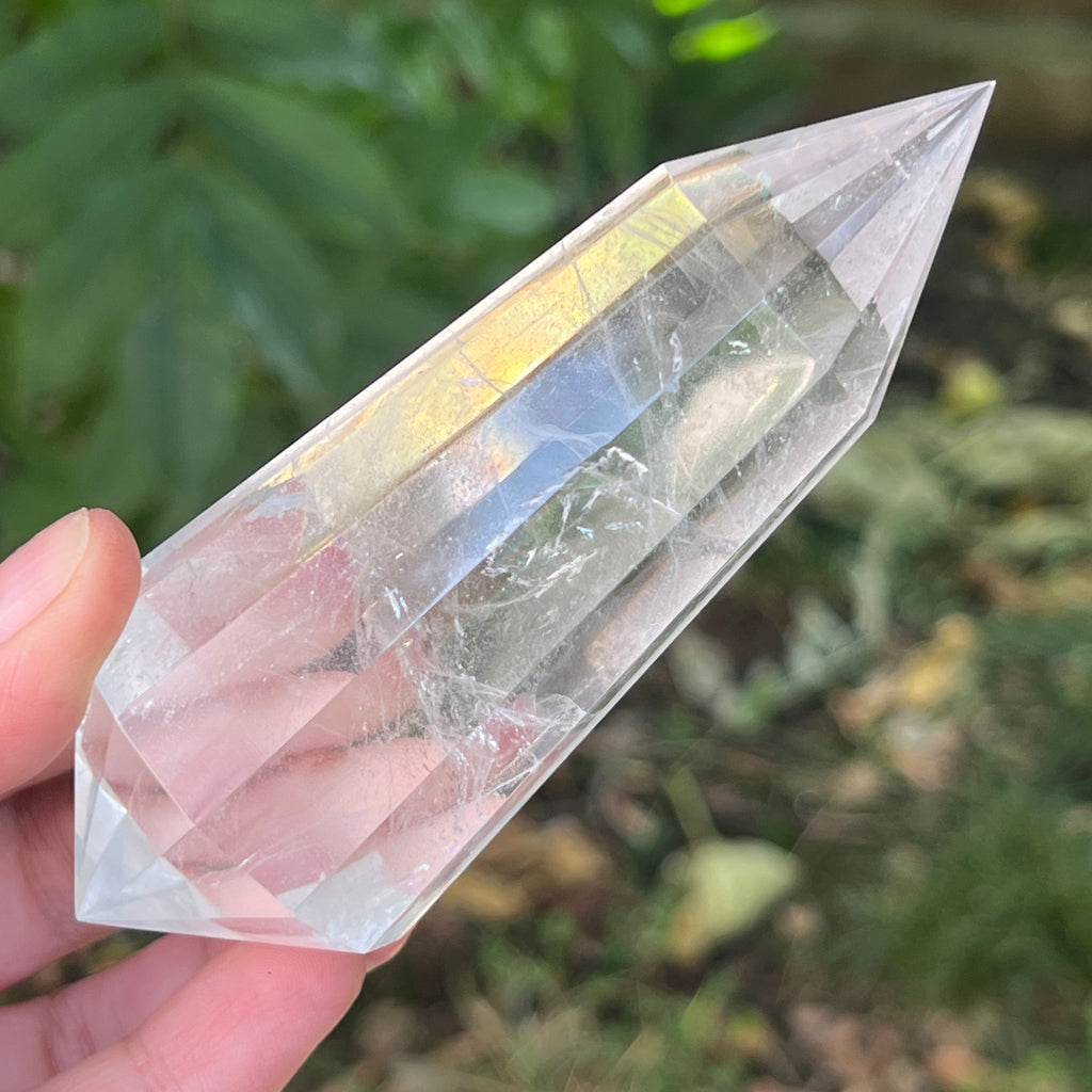 Bagheta cuart vogel, 12 fete, Brazilia model 19, pietre semipretioase - druzy.ro 2 