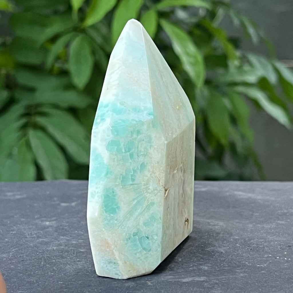 Sculptura generator aragonit albastru | Model 1, pietre semipretioase - druzy.ro 2 