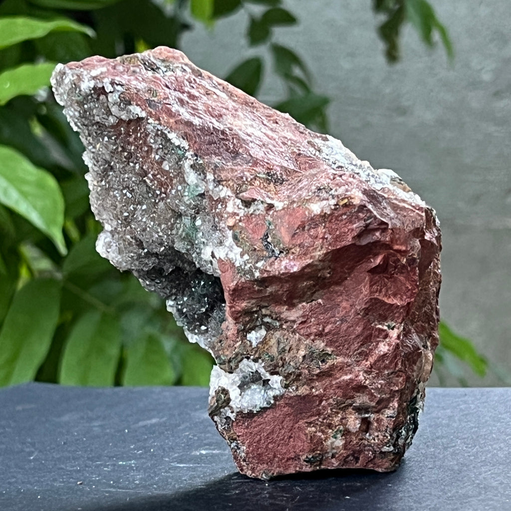 Cluster de dolomit cu malachit în matrice de cupru, model 7, pietre semipretioase - druzy.ro 3 