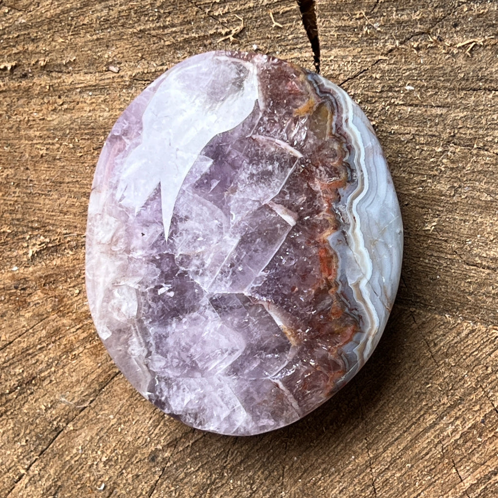 Palmstone ametist cu agat druzy model 1, pietre semipretioase - druzy.ro 1 