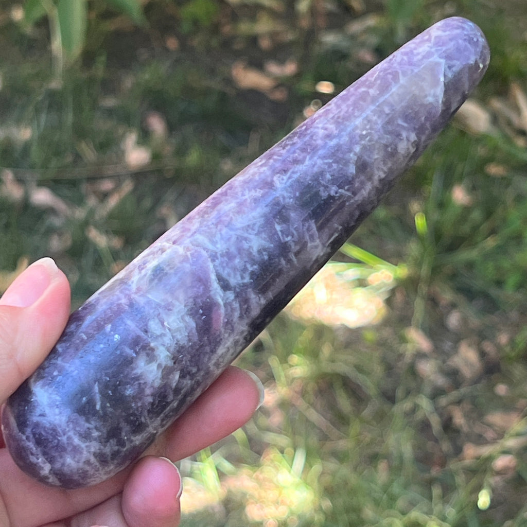 Bagheta Lepidolit din Madagascar | Model 4, pietre semipretioase - druzy.ro 4 