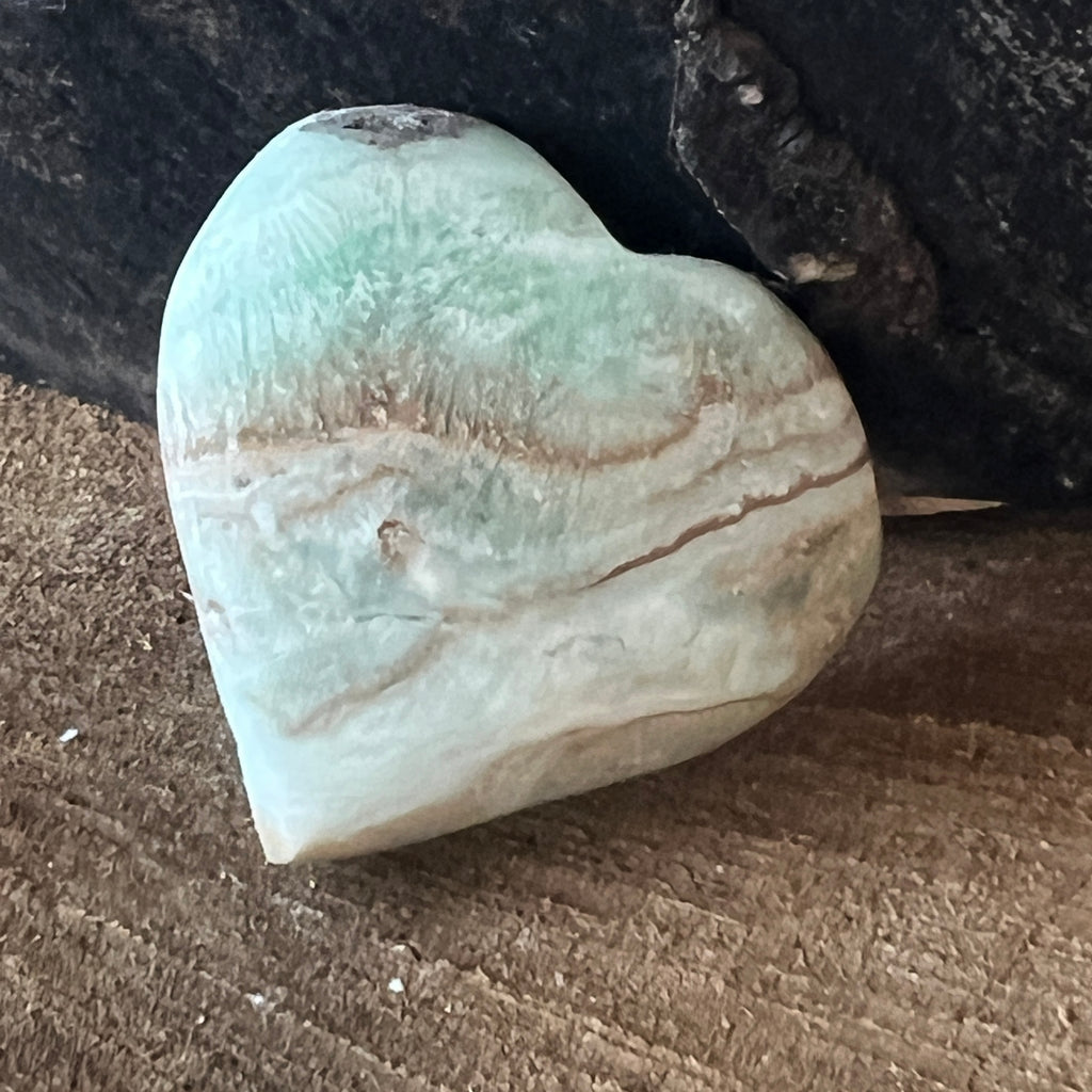 Inima aragonit albastru m6, pietre semipretioase - druzy.ro 2 