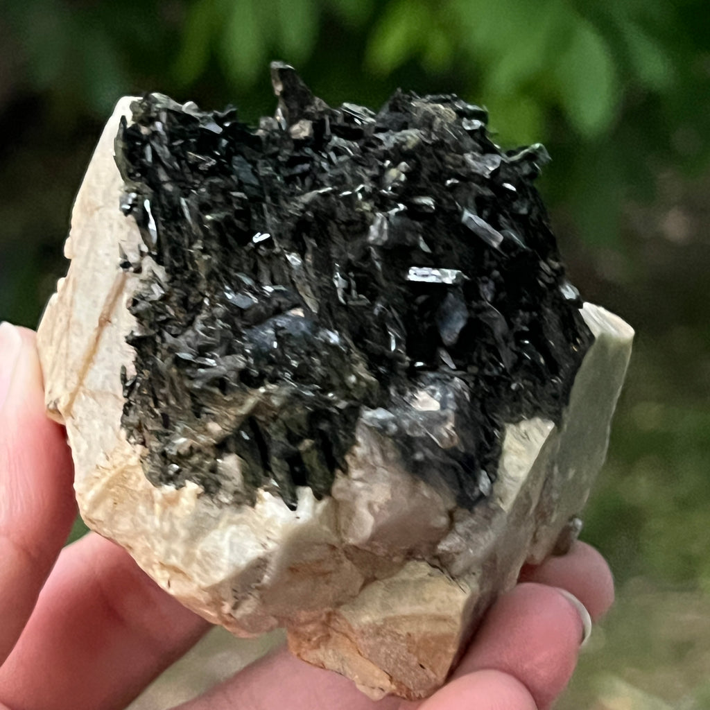 Cluster egirin cuart fumuriu/negru Zomba m23, pietre semipretioase - druzy.ro 2 