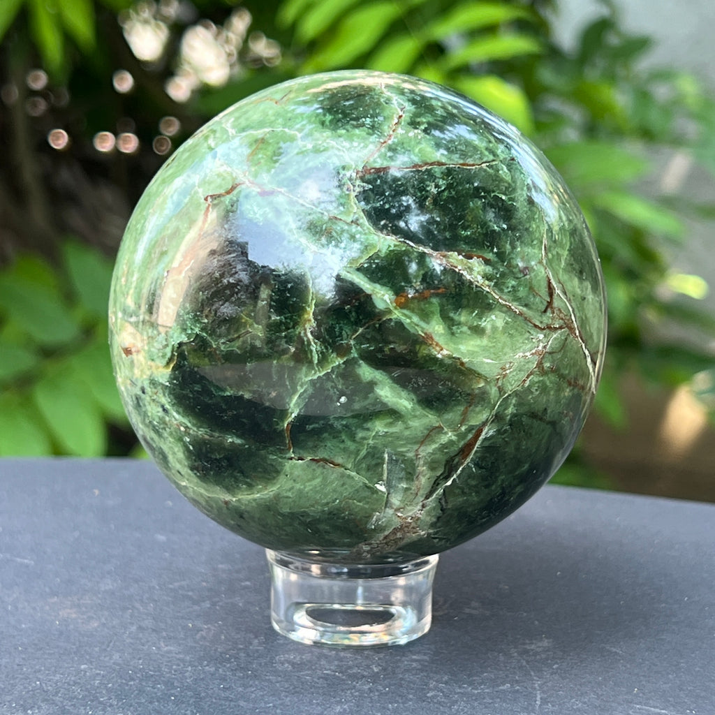 Crisopraz sfera m8, pietre semipretioase - druzy.ro 2 