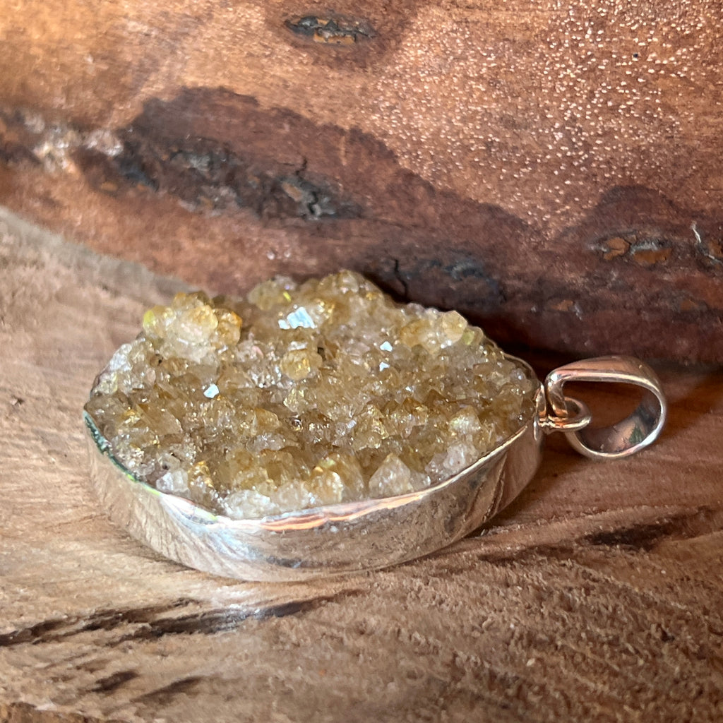 Pandantiv citrinn druzy din argint | Model 1, pietre semipretioase - druzy.ro 6 