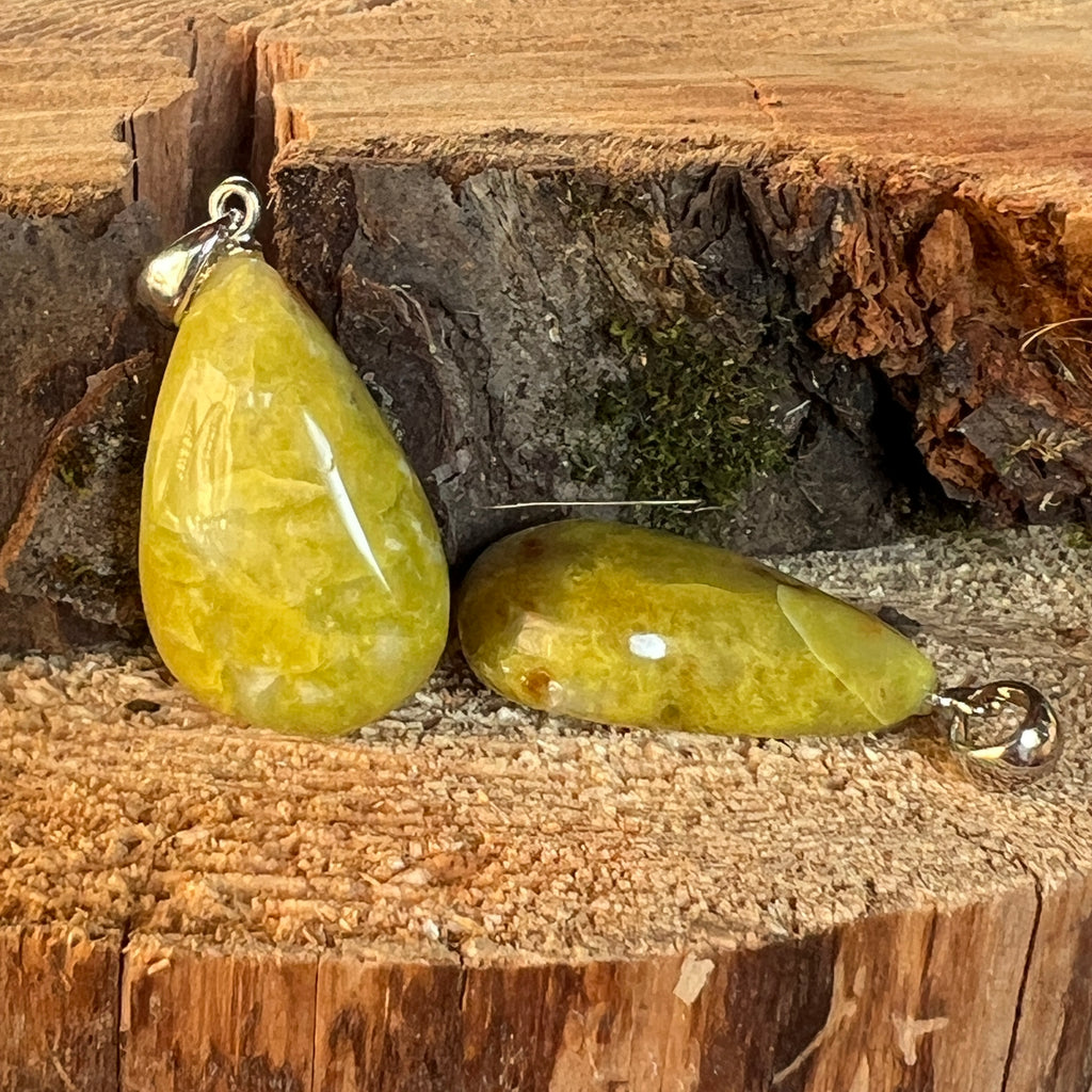 Pandantiv opal verde DROP, pietre semipretioase - druzy.ro 2 