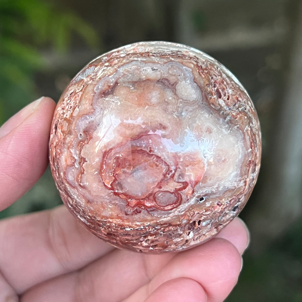 Sfera agat Crazy Lace | Model 7, pietre semipretioase - druzy.ro 4 