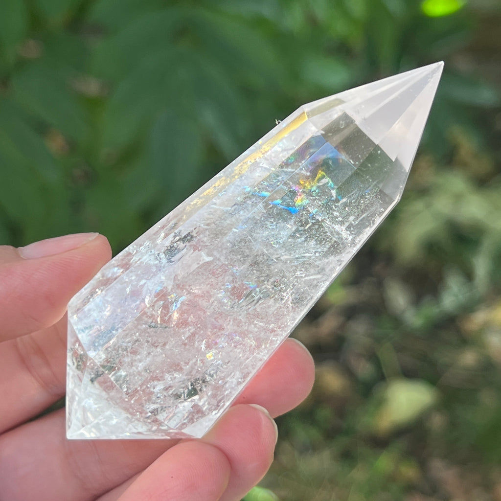Bagheta cuart vogel, 12 fete, Brazilia model 4, pietre semipretioase - druzy.ro 6 