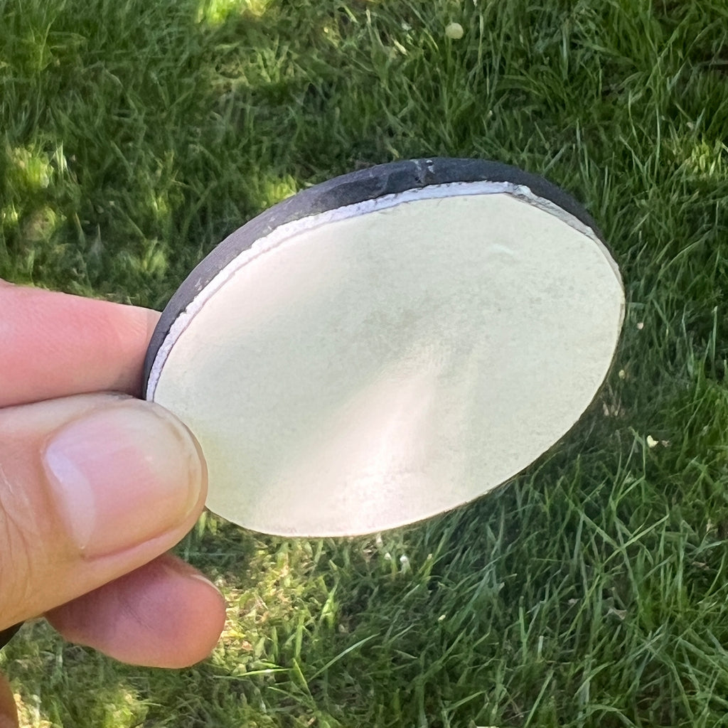 Disc din Shungit adeziv Sri Yantra Silver, pietre semipretioase - druzy.ro 3 