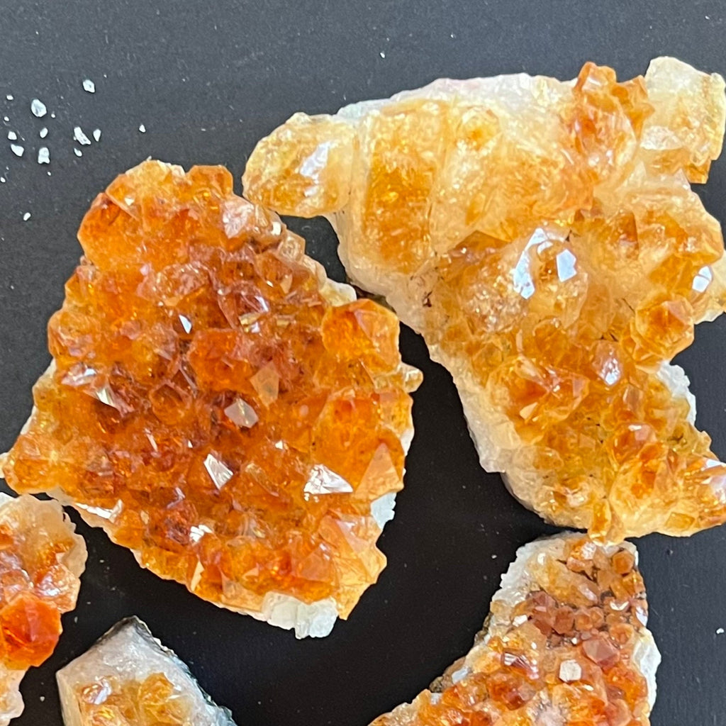 Cluster citrin 6-7 cm, piatra bruta citrin, druzy.ro, cristale 1