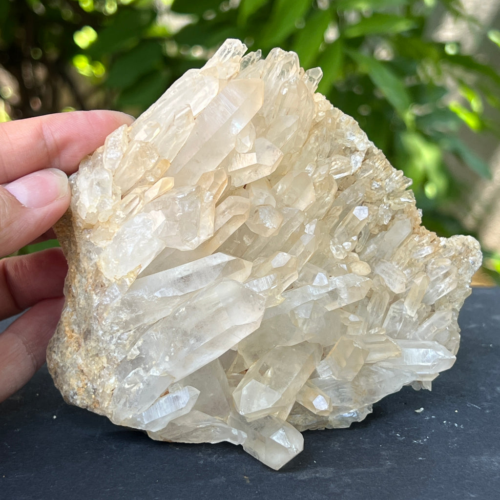 Floare de mina, cluster cuart ICY | Model 1, pietre semipretioase - druzy.ro 1 