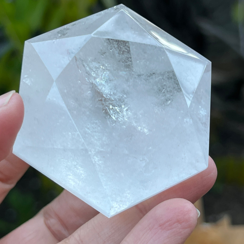 Cuart forma diamant cristal de stanca/cuart incolor model 9 A, pietre semipretioase - druzy.ro 1 