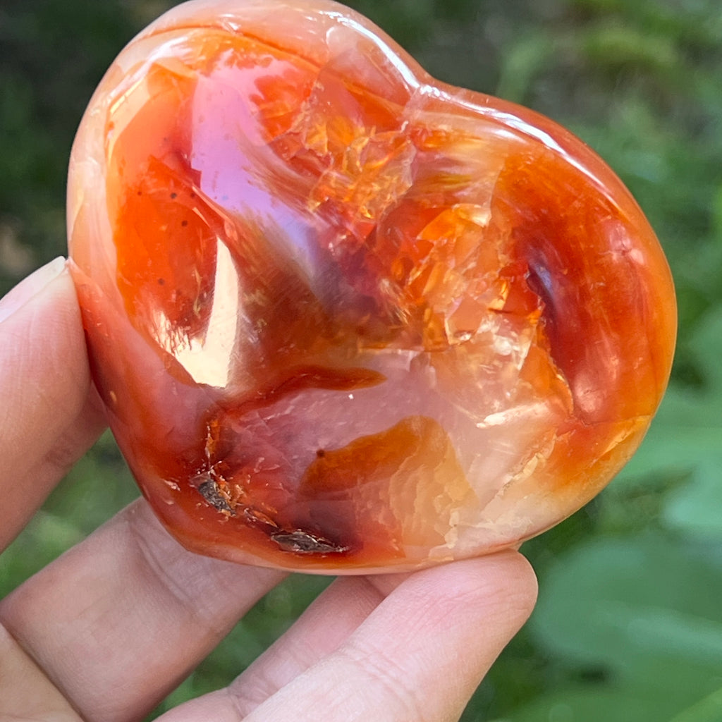 Carneol inima m1, pietre semipretioase - druzy.ro 2 