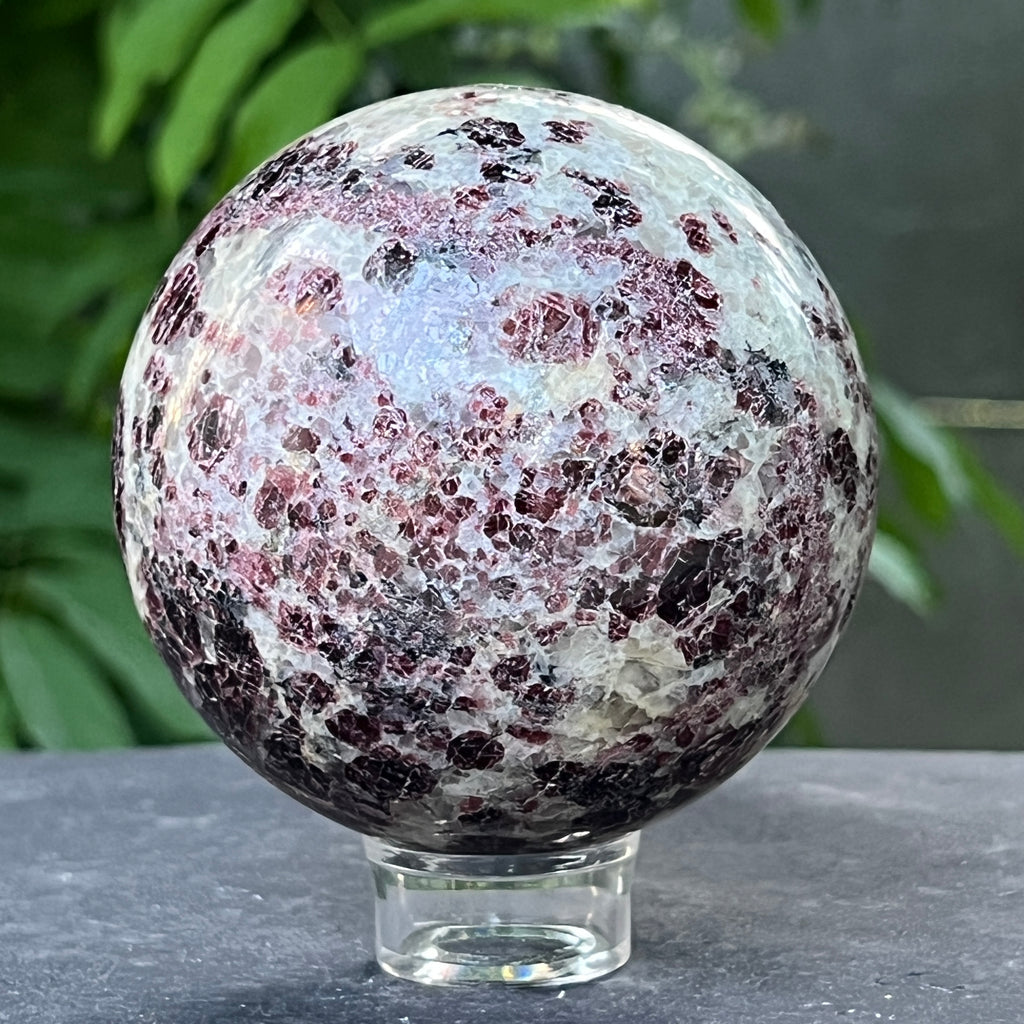 Sfera granat cu cuart | Model 1, pietre semipretioase - druzy.ro 2 