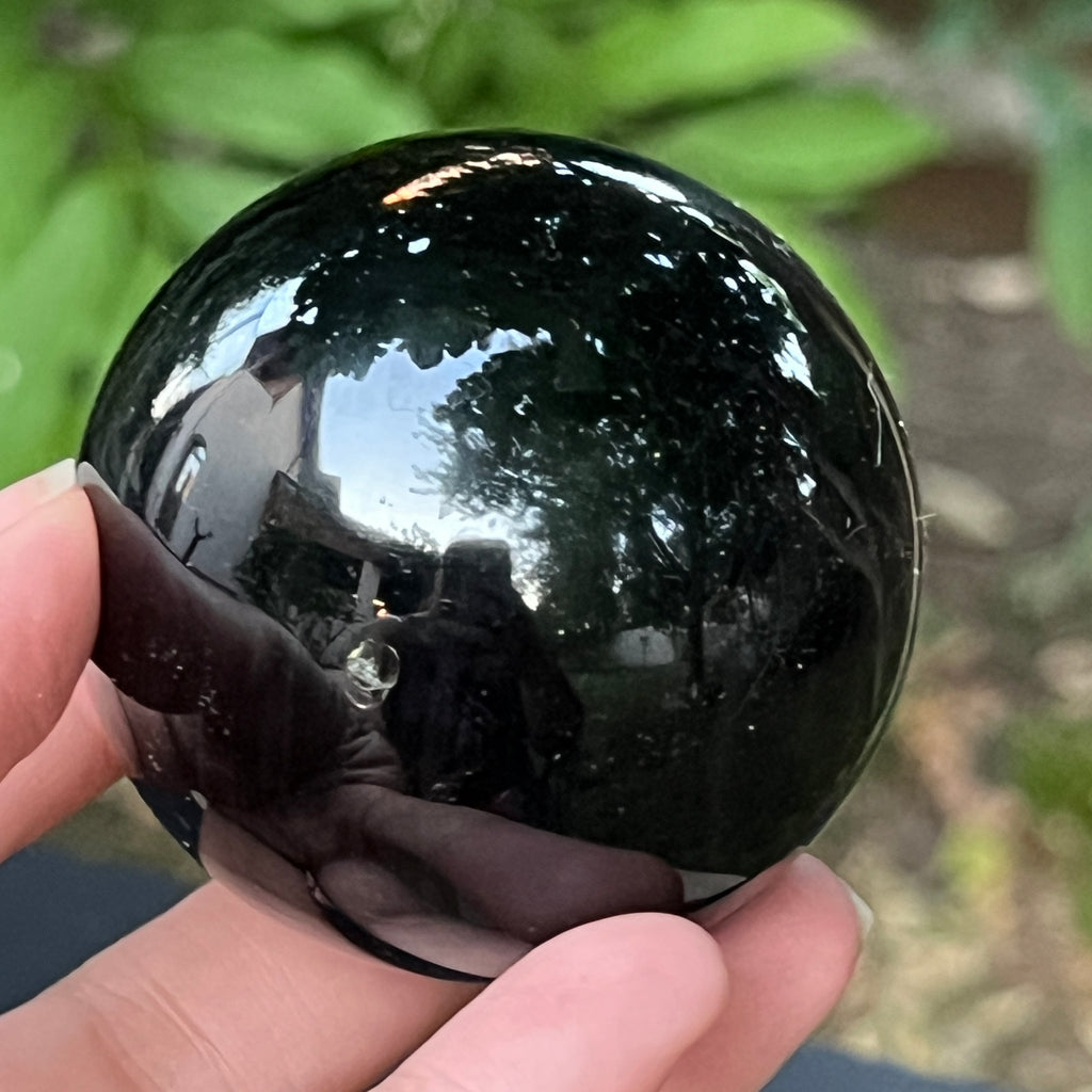Sfera obsidian model 1, pietre semipretioase - druzy.ro 3 