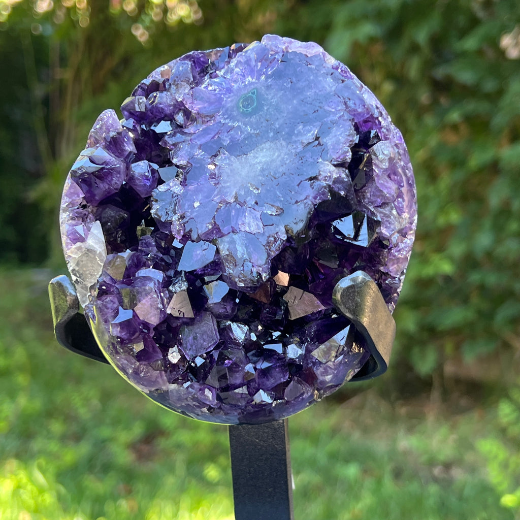 Ametist Uruguay AAA pe stand calitate +AAA, geoda ametist Urguay | Model 3, pietre semipretioase - druzy.ro 3 